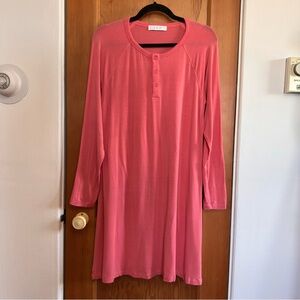 LAKE modal long sleeve pajama dress nightgown